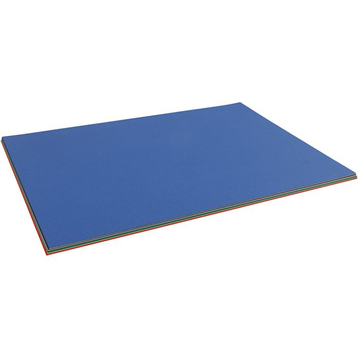 Julekarton, A2, ark 420x594 mm, 180 g, ass. farver, 20 ass. ark/ 1 pk.