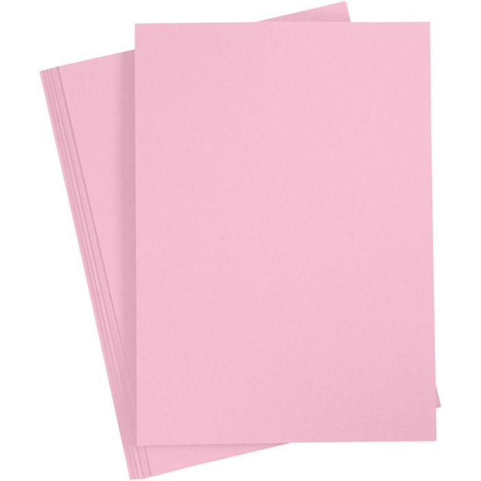 Karton, A3, ark 297x420 mm, 180 g, lys pink, 20 ark/ 1 pk.
