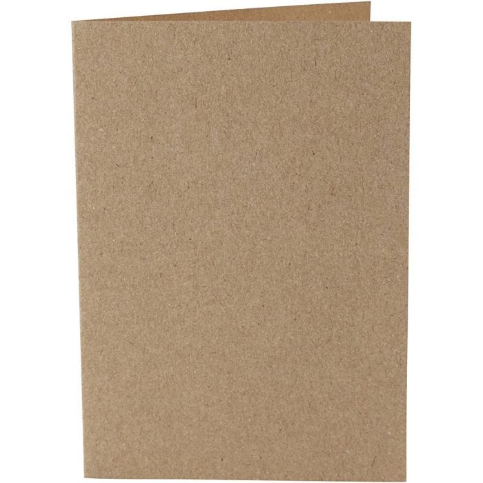Kort, kort str. 10,5x15 cm, 220 g, natur, 10 stk./ 1 pk.
