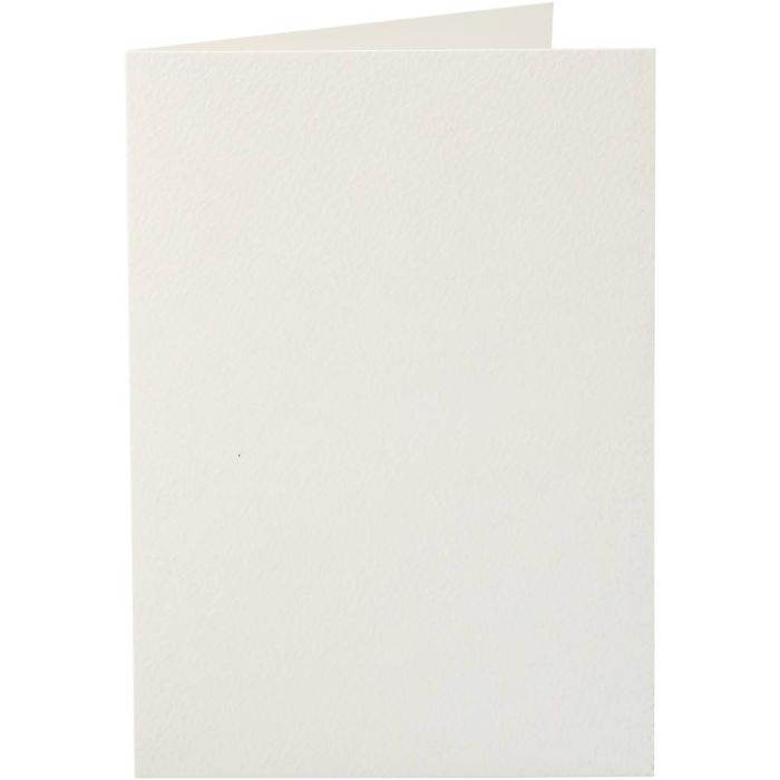 Kort, kort str. 10,5x15 cm, 220 g, råhvid, 10stk./ 1 pk.