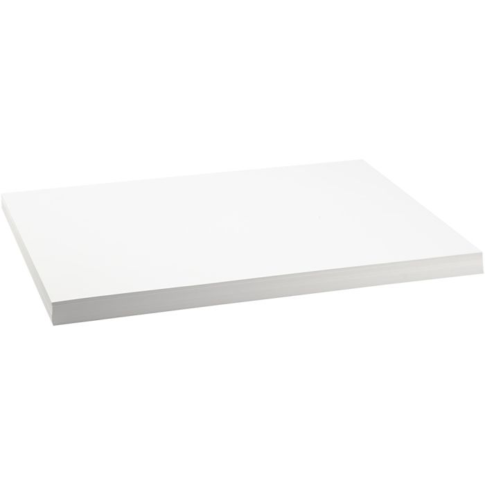 Karton, A2, ark 420x594 mm, 250 g, hvid, 100 ark/ 1 pk.
