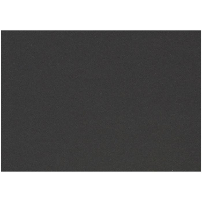 Karton, A6, ark 105x148 mm, 200 g, sort, 100 ark/ 1 pk.