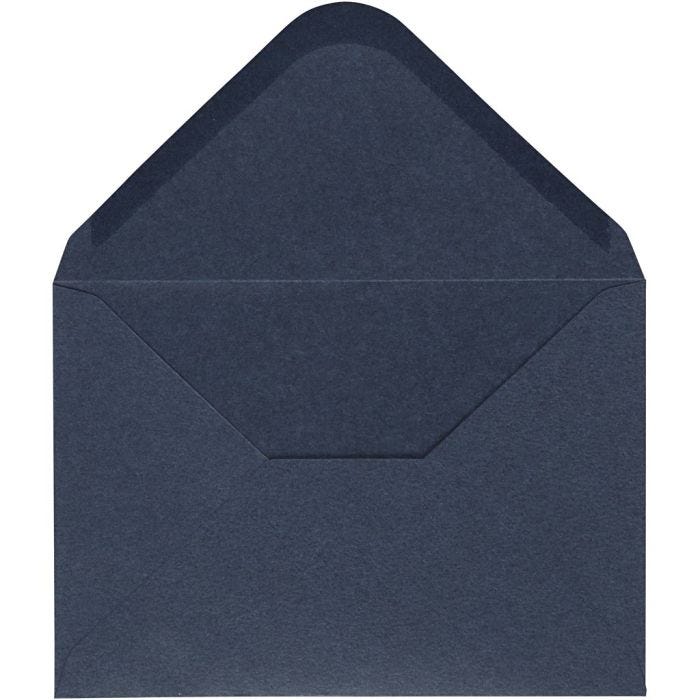 Kuvert, kuvert str. 11,5x16 cm, 110 g, blå, 10 stk./ 1 pk.