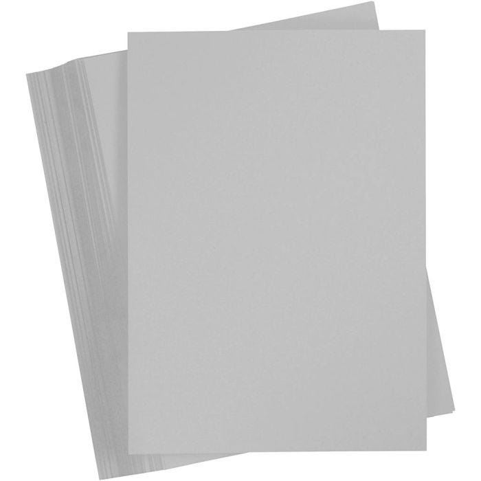 Karton, A4, ark 210x297 mm, 180 g, grå, 100 ark/ 1 pk.