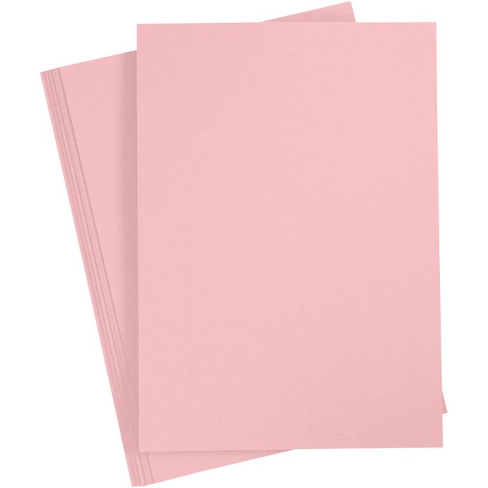Papir, A4, ark 210x297 mm, 80 g, lyserød, 20 stk./ 1 pk.