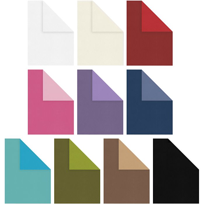 Strukturkarton, A4, ark 210x297 mm, 250 g, ass. farver, 30x10 ark/ 1 pk.
