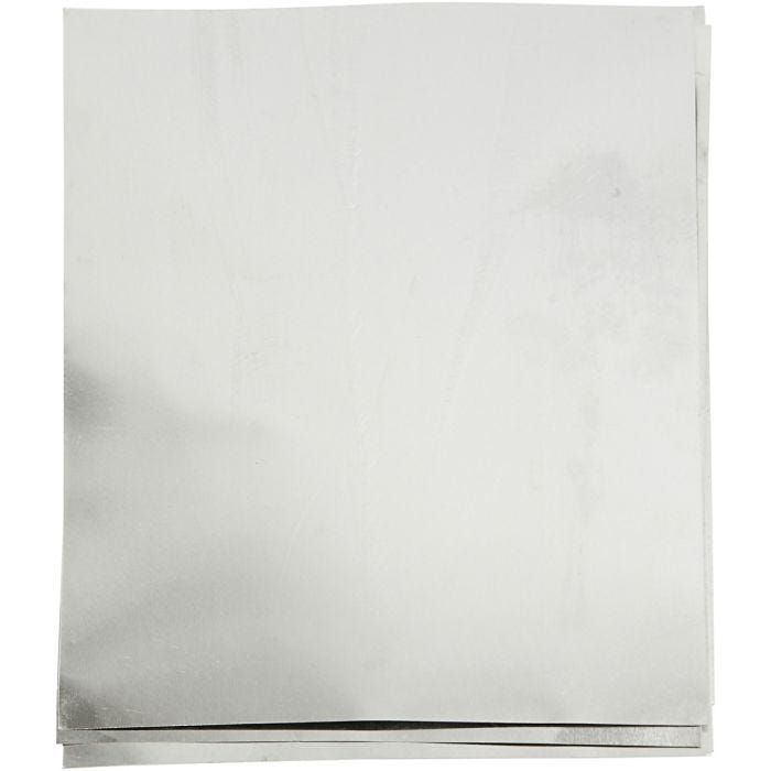 Prægefolie, A5, ark 148x210 mm, tykkelse 0,9 mm, sølv, 10stk./ 1 pk.