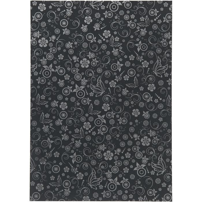 Papir, A4, ark 210x297 mm, 80 g, sort, 20 ark/ 1 pk.