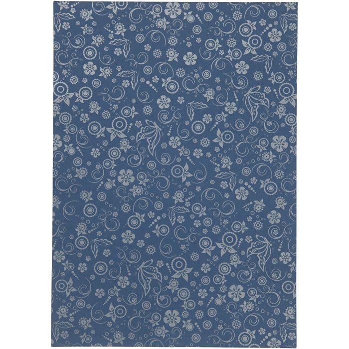 Papir, A4, ark 210x297 mm, 80 g, blå, 20 ark/ 1 pk.