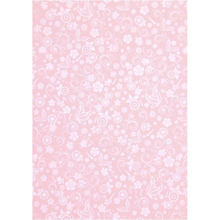 Papir, A4, ark 210x297 mm, 80 g, lyserød, 20 ark/ 1 pk.