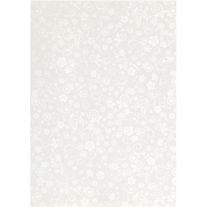 Papir, A4, ark 210x297 mm, 80 g, råhvid, 20 ark/ 1 pk.