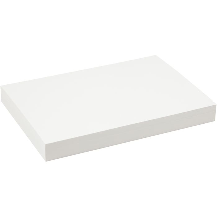 Akvarelpapir, A4, ark 210x297 mm, 200 g, hvid, 100ark/ 1 pk.