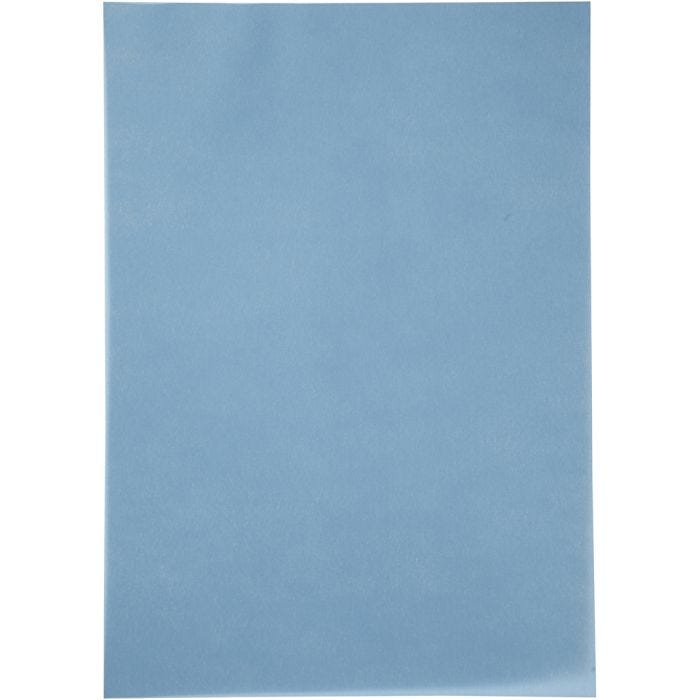 Pergamentpapir, A4, ark 210x297 mm, 100 g, blå, 10 ark/ 1 pk.