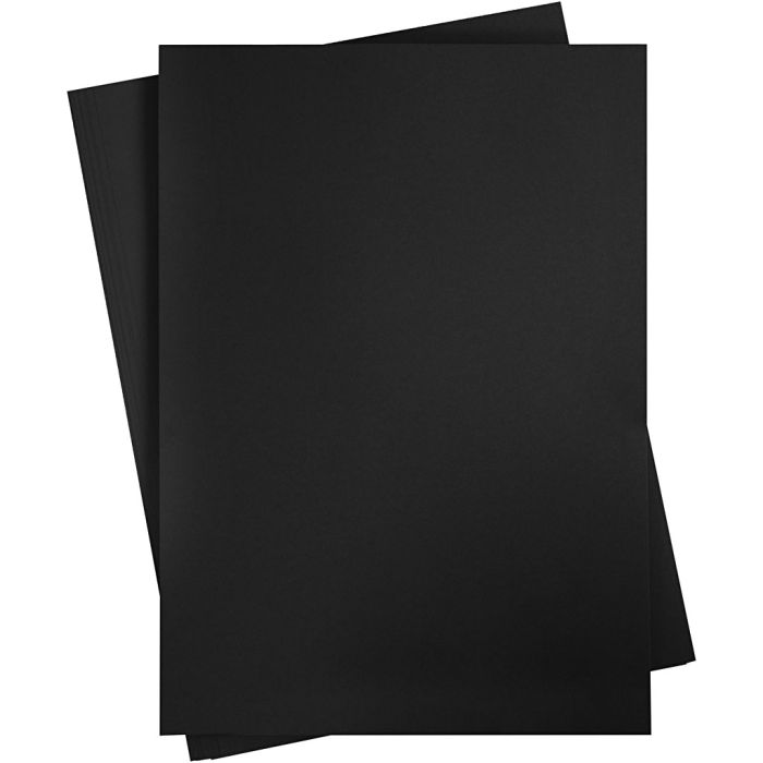 Karton, ark 460x640 mm, 210-220 g, sort, 25 ark/ 1 pk.