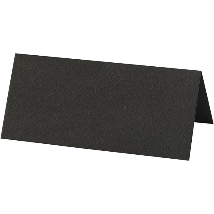 Bordkort, str. 9x4 cm, 220 g, sort, 20 stk./ 1 pk.