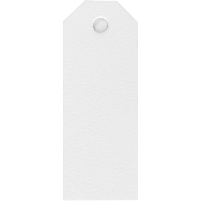 Manilamærker, str. 3x8 cm, 220 g, hvid, 20stk./ 1 pk.