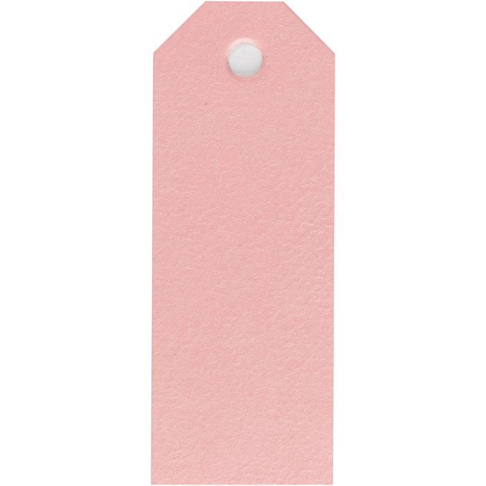 Manilamærker, str. 3x8 cm, 220 g, lyserød, 20stk./ 1 pk.