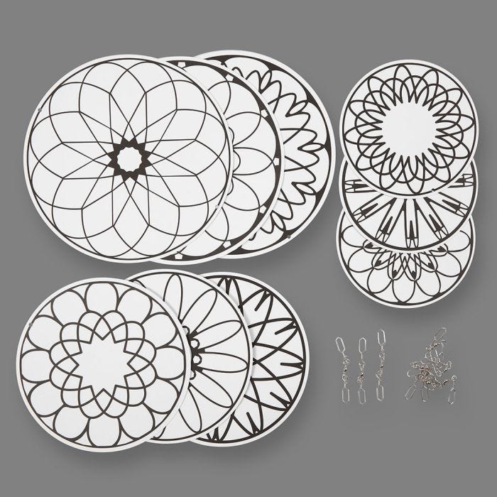 Uro med print, diam. 12+15+18 cm, 300 g, 3 sæt/ 1 pk.