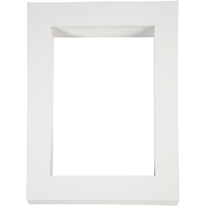 Passepartoutrammer , A4, str. 28,5x37 cm, 500 g, hvid, 100 stk./ 1 pk.