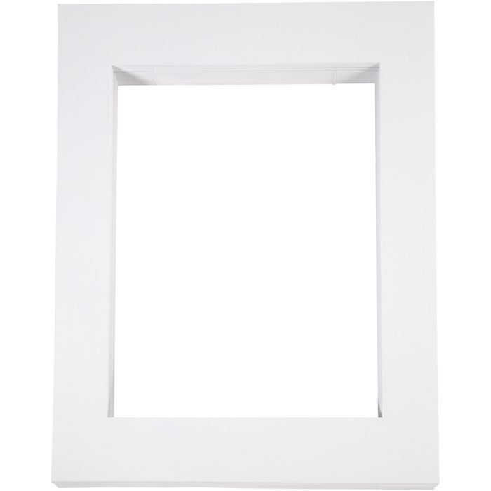 Passepartoutrammer , A3, str. 40x50 cm, 500 g, hvid, 100 stk./ 1 pk.