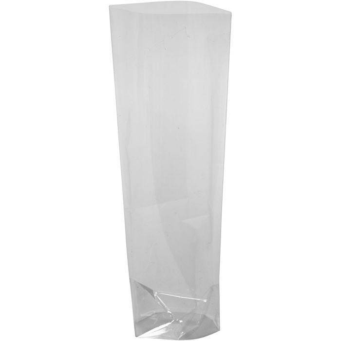 Cellofanpose, H: 16 cm, str. 6,5x4,5 cm, tykkelse 25 my, 20stk./ 1 pk.