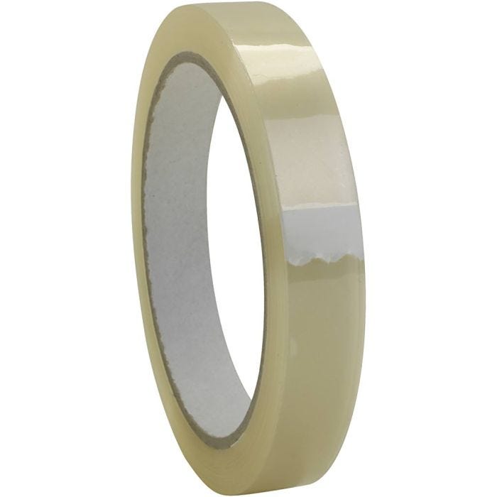 Klar tape, B: 15 mm, 66m/ 1 rl.