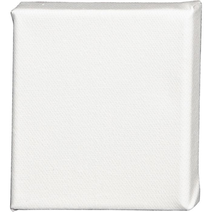 Malerlærred, D: 1.6 cm, str. 10x10 cm, 360 g, hvid, 1 stk.