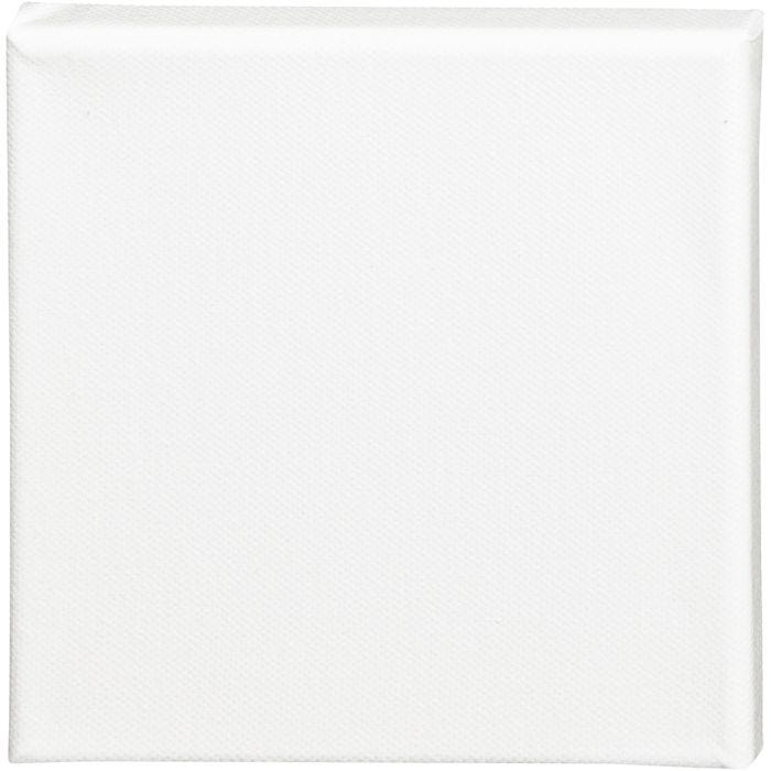 Malerlærred, D: 1.6 cm, str. 15x15 cm, 360 g, hvid, 1 stk.