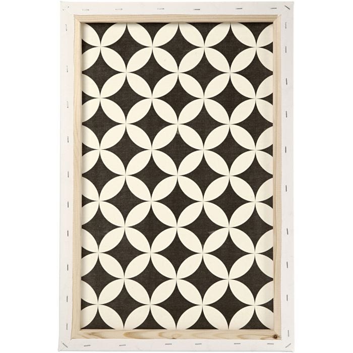 Malerlærred, D: 1,7 cm, str. 40x60 cm, 360 g, hvid, 1 stk.