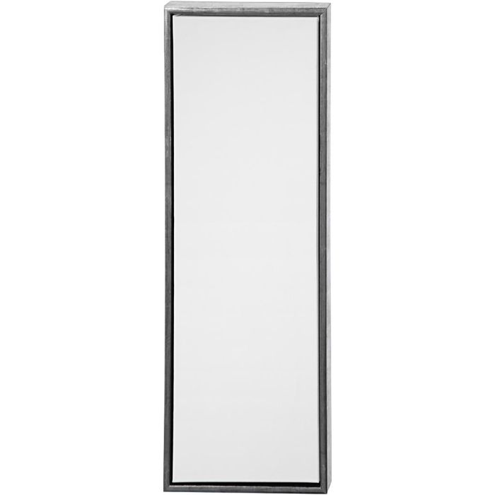 Malerlærred med træramme, str. 30x90 cm, 360 g, antik sølv, hvid, 1 stk.