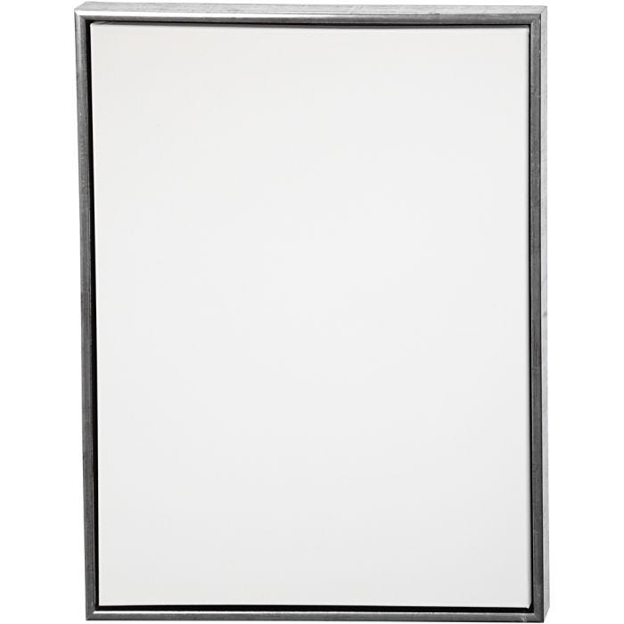 Malerlærred med træramme, str. 60x80 cm, 360 g, antik sølv, hvid, 1 stk.