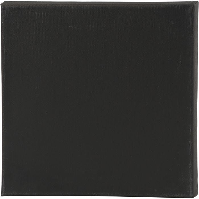 Malerlærred, str. 30x30x1,6 cm, 360 g, sort, 1 stk.