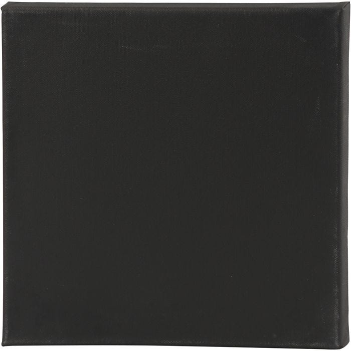 Malerlærred, D: 1,6 cm, str. 30x30 cm, 360 g, sort, hvid, 10 stk./ 1 pk.