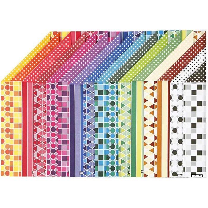 Color Bar Rivekarton, A4, ark 210x297 mm, 250 g, 16 ass. ark/ 1 pk.