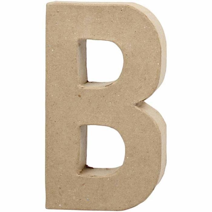 Bogstav, B, H: 20,5 cm, B: 11,5 cm, tykkelse 2,5 cm, 1 stk.
