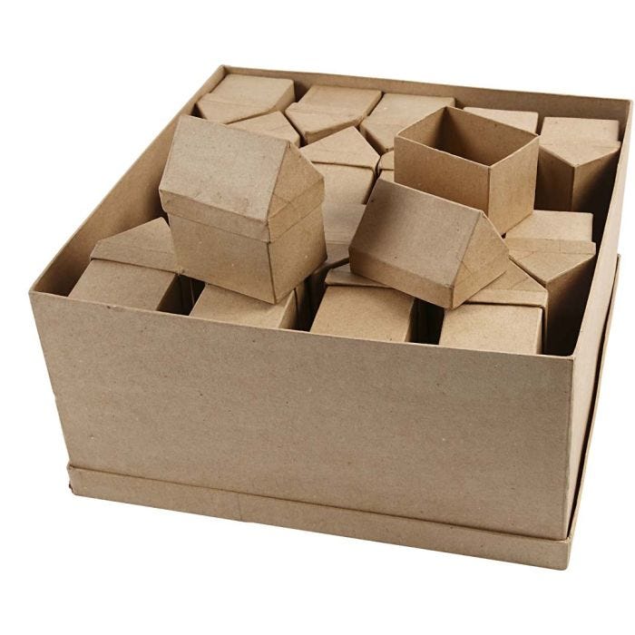 Huse, H: 10,5 cm, str. 6x8,5 cm, 40stk./ 1 pk.