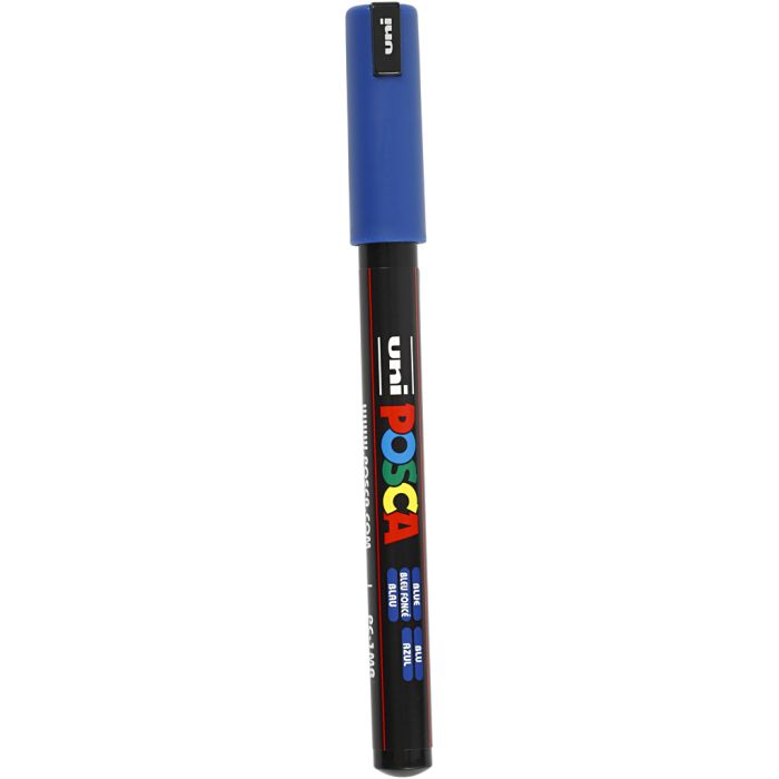 Posca Tusch, nr. PC-1MR, streg 0,7 mm, extra-fine, blå, 1 stk.