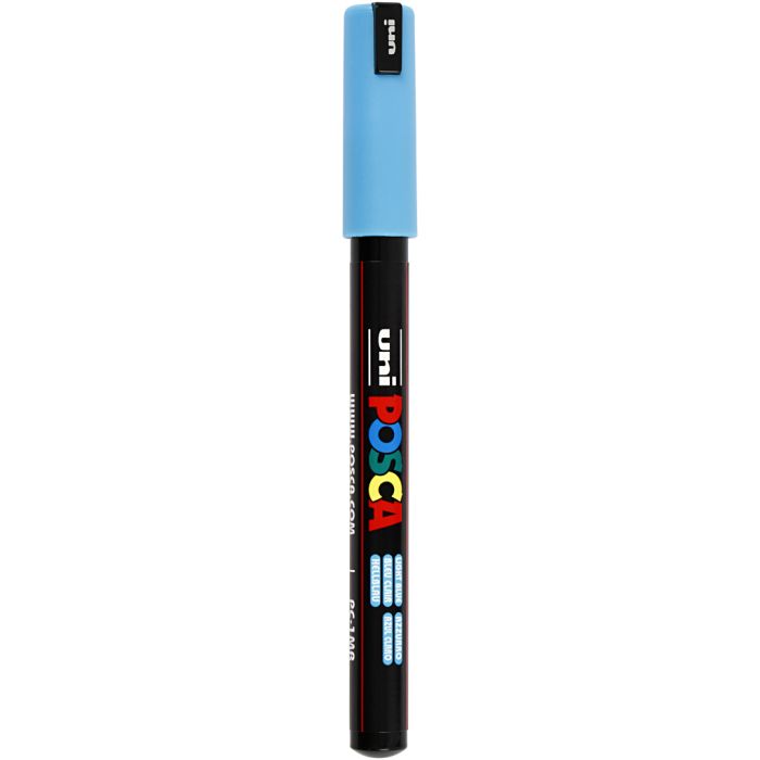 Posca Tusch, nr. PC-1MR, streg 0,7 mm, extra-fine, lyseblå, 1 stk.