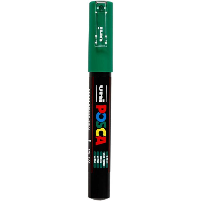 Posca Tusch, nr. PC-1M, streg 0,7 mm, extra-fine, grøn, 1 stk.