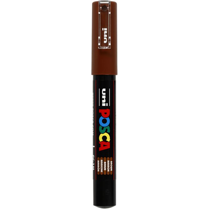 Posca Tusch, nr. PC-1M, streg 0,7 mm, extra-fine, brun, 1 stk.