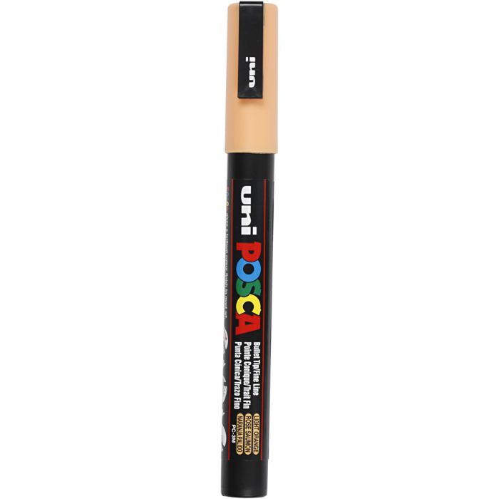 Posca Tusch, nr. PC-3M, streg 0,9-1,3 mm, fine, pale orange, 1 stk.