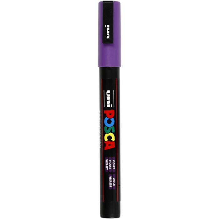 Posca Tusch, nr. PC-3M, streg 0,9-1,3 mm, fine, violet, 1 stk.