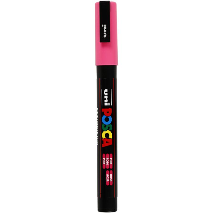 Posca Tusch, nr. PC-3M, streg 0,9-1,3 mm, fine, pink, 1 stk.