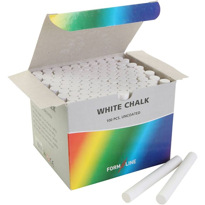 Tavlekridt, hvid, 100 stk./ 1 pk.