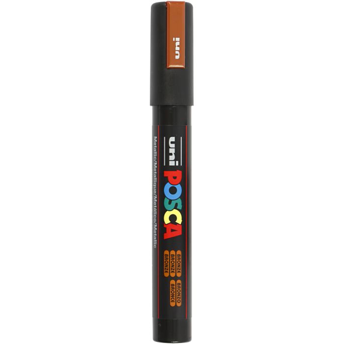 Posca Tusch, nr. PC-5M, streg 2,5 mm, medium, bronze, 1 stk.