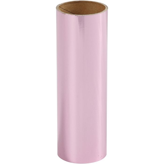 Dekorationsfolie, B: 15,5 cm, tykkelse 0,02 mm, pink, 50 cm/ 1 rl.
