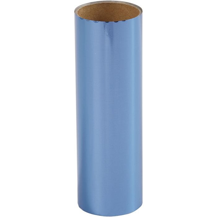 Dekorationsfolie, B: 15,5 cm, tykkelse 0,02 mm, mørk blå, 50 cm/ 1 rl.