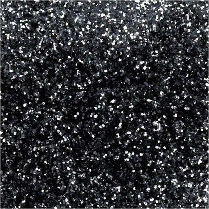 Bio-glimmer, diam. 0,4 mm, sort, 10 g/ 1 ds.