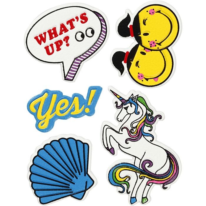 Soft Stickers, Whats up, ark 12,2x17,75 cm, 1 ark