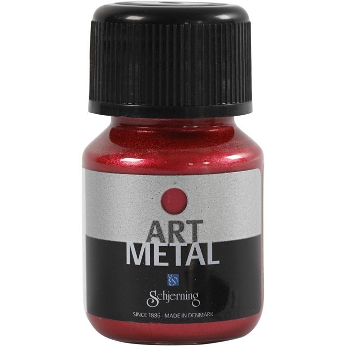 Hobbymaling Metallic, lavarød(5112), 30 ml/ 1 fl.